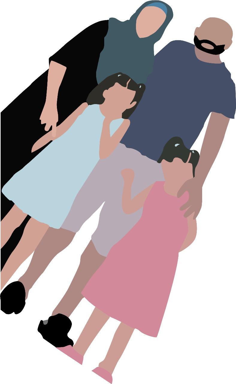 Family Art design by Hassam Amjad